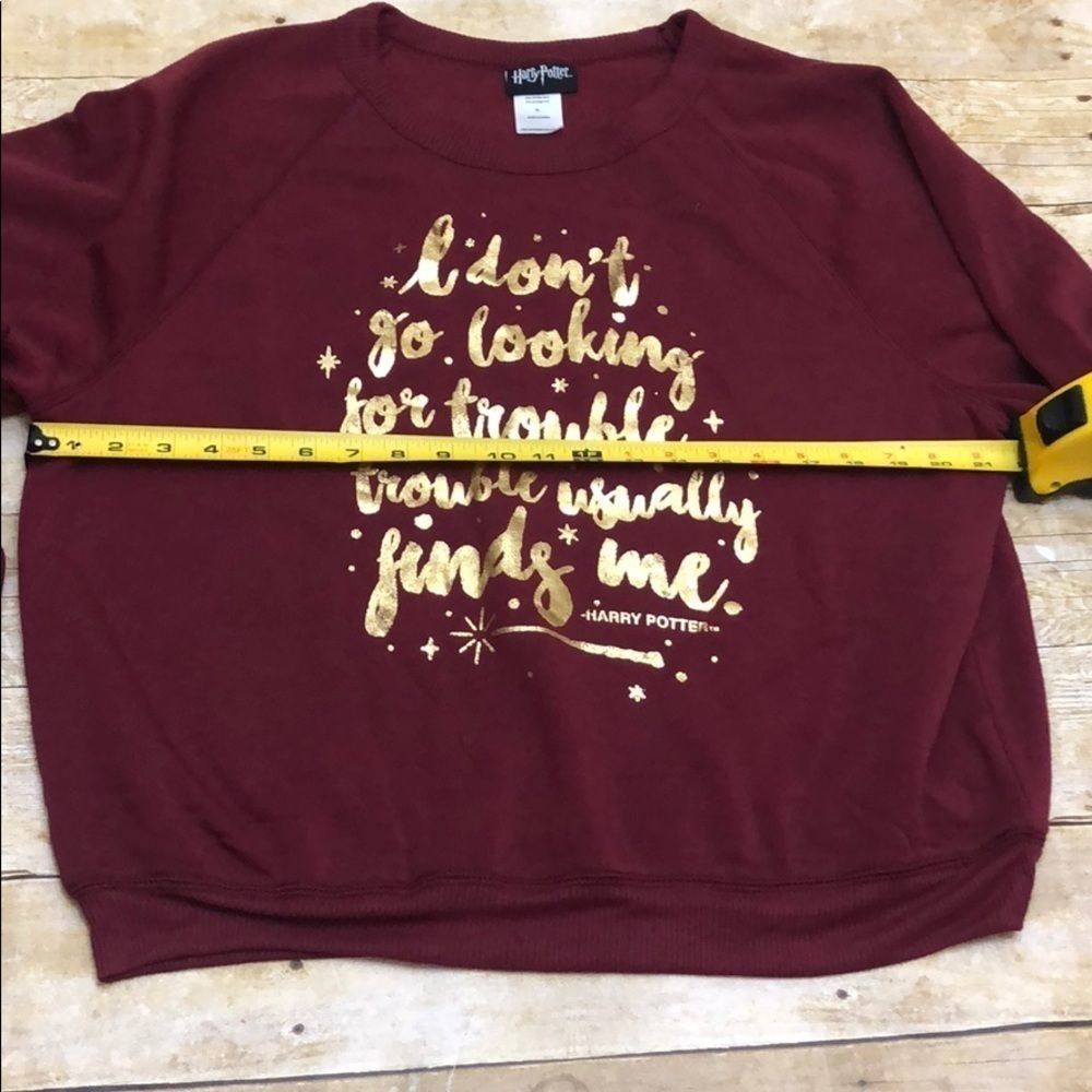 NWT Harry Potter Trouble Finds Me Sweatshirt XL - Picture 13 of 14